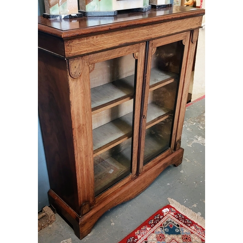 314 - Mahogany Inlaid Pier Cabinet - C. 94cm W x 31cm D x 104cm H