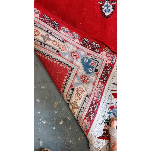 315 - Good Quality Red Rug - C. 200cm x 122cm