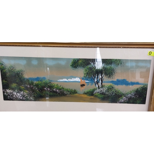 885 - 4 Gilt Framed Coastal Scene Paintings - Signed 