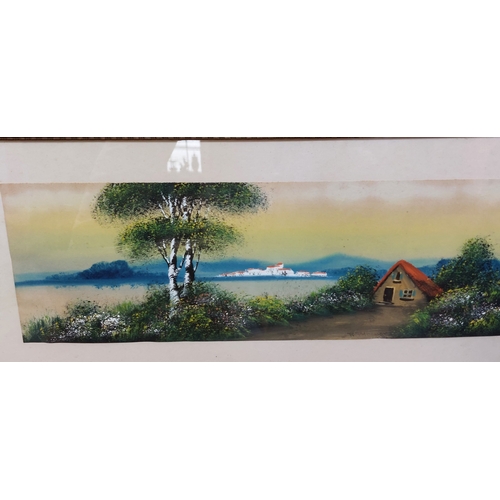 885 - 4 Gilt Framed Coastal Scene Paintings - Signed 