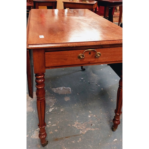 28 - Mahogany Drop Leaf Pembroke Table with Drawers to Each End - C. 98cm W x 62cm D x 76cm H