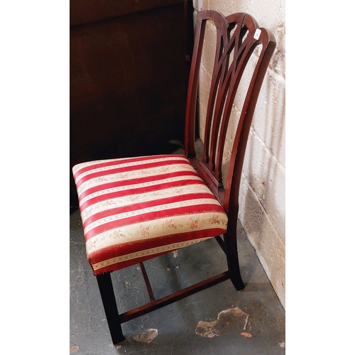 56 - Georgian Single Mahogany Occasional Chair