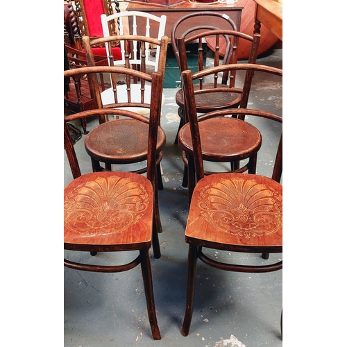 66 - 6 Bentwood Chairs