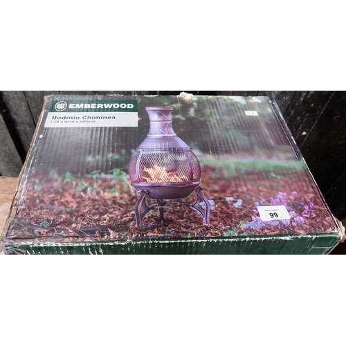 99 - Garden Chiminea - New in Box