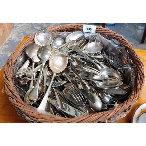 130 - Basket of Cutlery