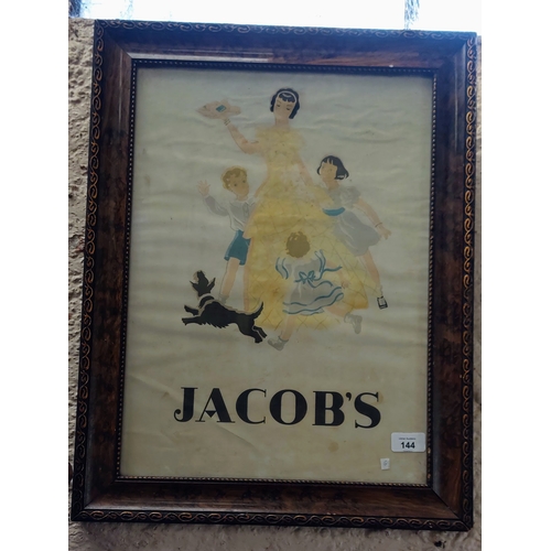 144 - Framed Jacob's Advertising Print