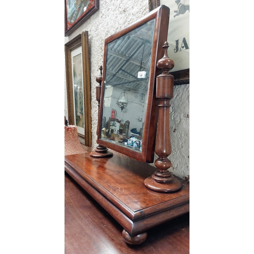 146 - Mahogany Dressing Table Bevelled Edge Mirror