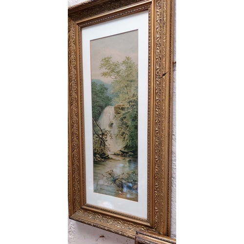 151 - Pair of Gilt Frame Waterfall Scenes