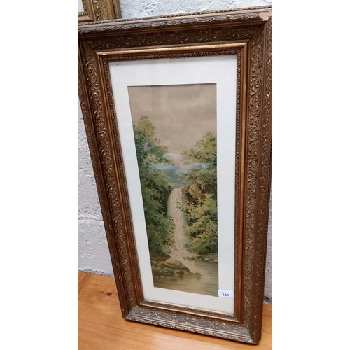 151 - Pair of Gilt Frame Waterfall Scenes