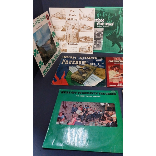 166 - Collection of Irish Interest LP's - inc Ceili, The Dubliners & Rebel Songs