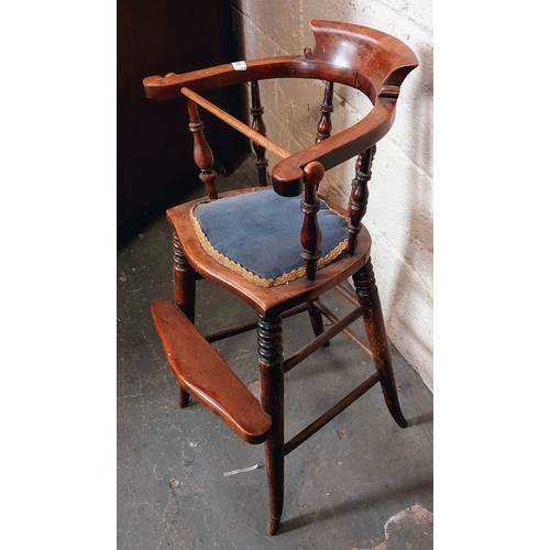 192 - Victorian Mahogany Childs High Chair