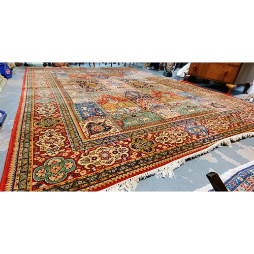 205 - Good Quality Red Floor Rug - C. 360cm x 255cm