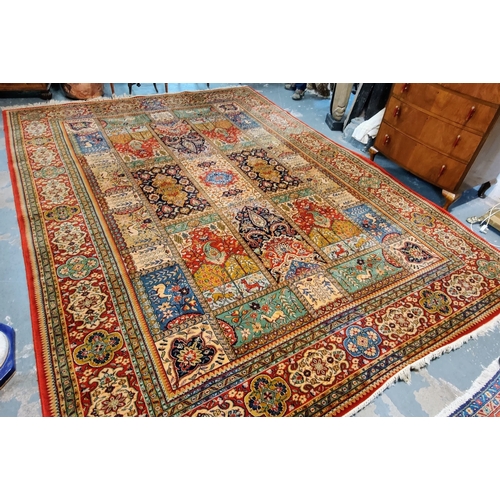 205 - Good Quality Red Floor Rug - C. 360cm x 255cm