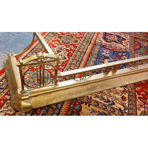 220 - Brass Fender - C. 134cm W