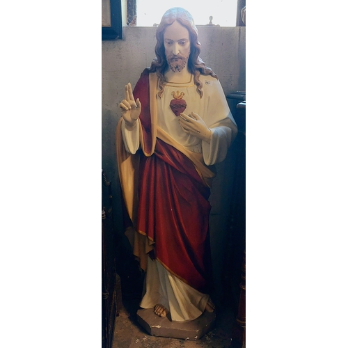 243 - Sacred Heart Statue - C. 130cm H