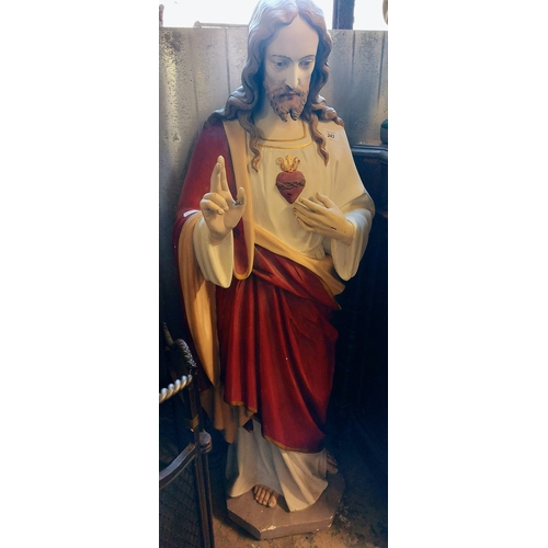 243 - Sacred Heart Statue - C. 130cm H