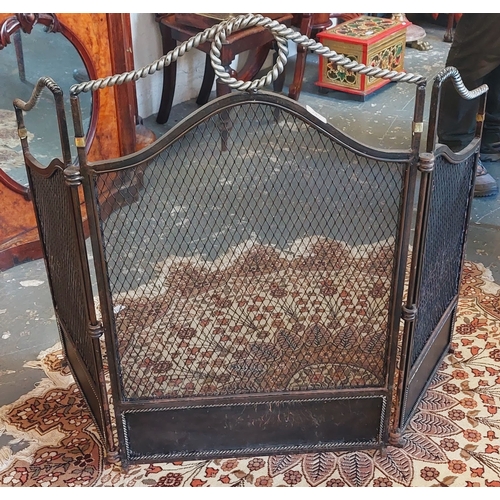 245 - Wrought Iron Folding Fire Guard