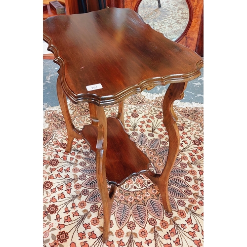 261 - Mahogany Carved Edge Occasional Table - C. 60cm W x 43cm D x 76cm H