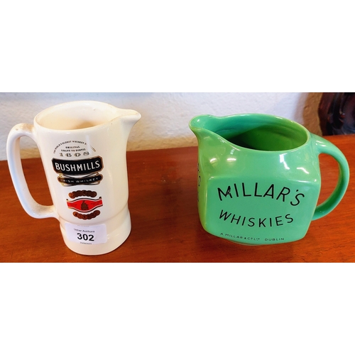 302 - Bushmills and Millars Whiskey Jugs