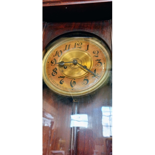 309 - Vienna Wall Clock decorated with Turned Columns, Rearing Horse and a Figurehead