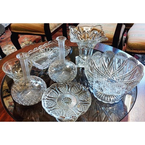 341 - Collection of Glass Bowls & Vases