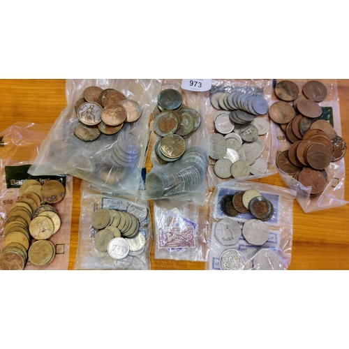 973 - Lot of Coins - Irish, English etc inc English Pennies, Irish Pingin etc