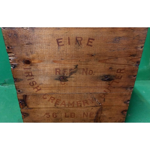 26 - Pine Irish Creamery Butter Box with Lid