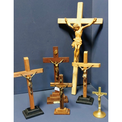 37 - Collection of 6 Crucifixes