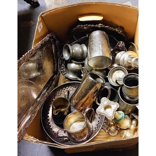 70 - Box Lot of Silver Plate