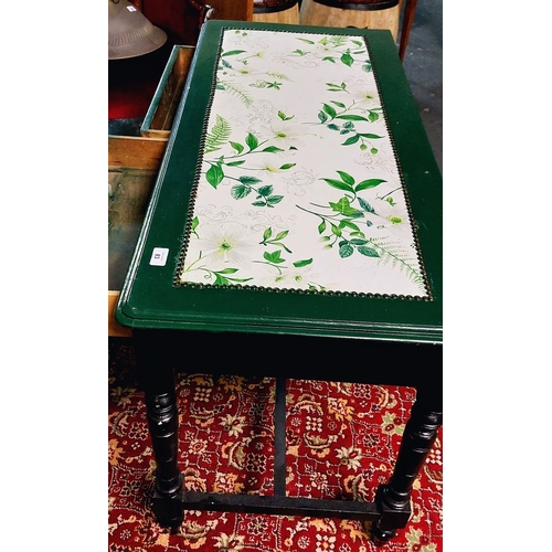 83 - Painted Neat Size Writing Desk with 2 Drawers - C.110cm W x 49cm D x 69cm H