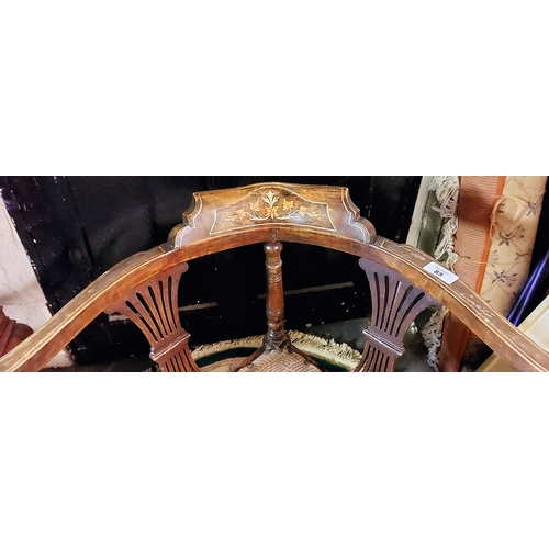 85 - Edwardian Inlaid Mahogany Corner Chair