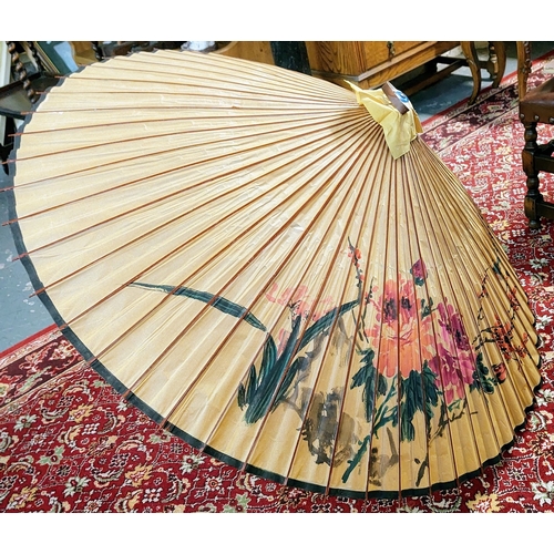 103 - Vintage Japanese Painted Parasol
