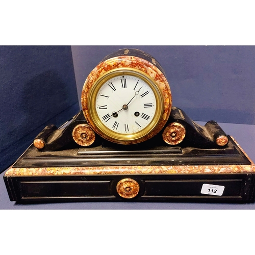 112 - Slate Mantle Clock