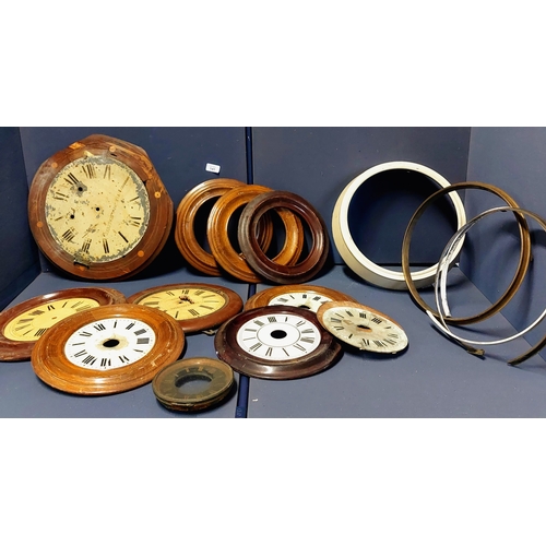 145 - Box of Misc Clock Faces and Bezels - Ex Ganter Brothers