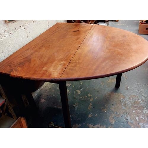 171 - Mahogany Drop Leaf Table - C. 130cm W x 60cm D x 72cm H