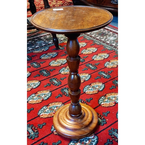 259 - Mahogany Round Wine Table - C. 53cm H