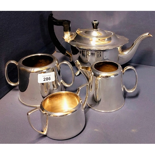 286 - Good Quality Silver Plate Tea Set