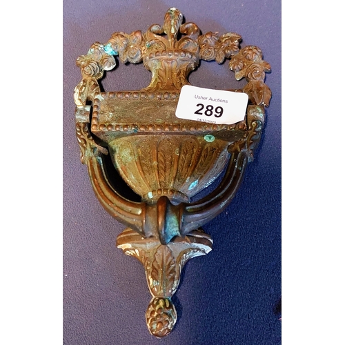 289 - Victorian Door Knocker