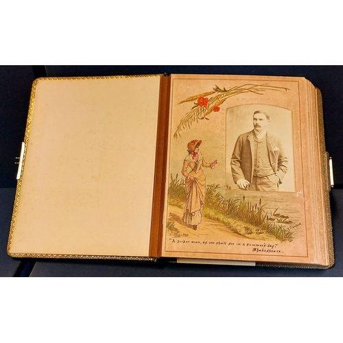 300 - Leather Bound Victorian Photo Album