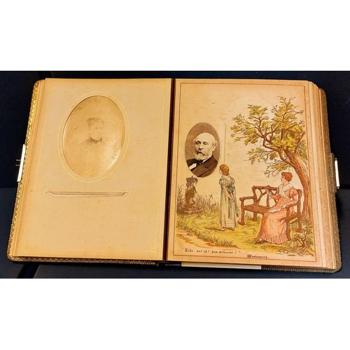 300 - Leather Bound Victorian Photo Album