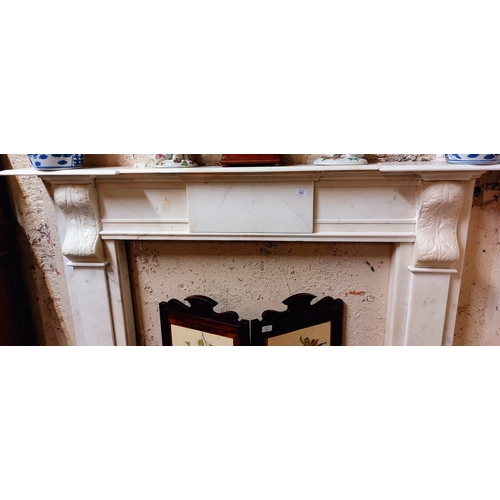 344 - William IV Marble Fireplace with Slate Hearth - C. 166cm W x 126cm H

Opening: C. 101cm W x 99cm H