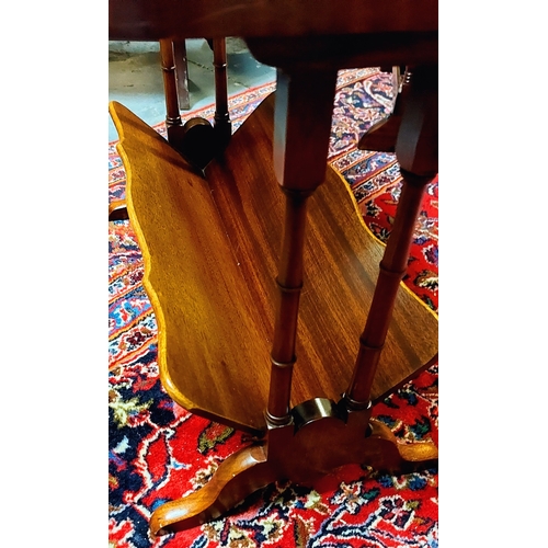 363 - Neat Mahogany Library Table with Book Trough - C. 66cm W x 33cm D x 48cm H