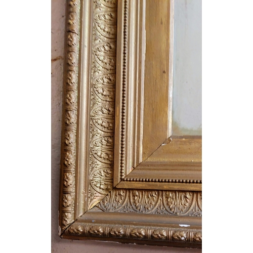 378 - Large Gilt Frame Picture of Stag - C. 96cm W x 113cm H