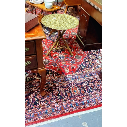 391 - Large Red Hand Knotted Rug - C. 340cm x 240cm