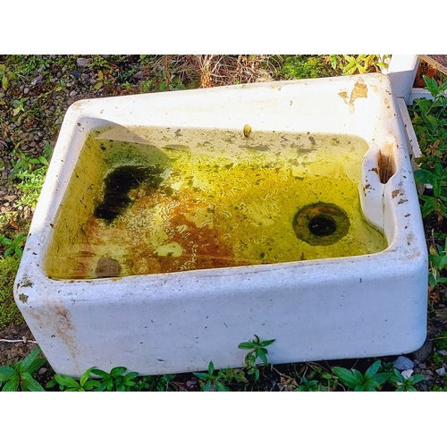 423 - Ceramic Belfast Sink - C. 54cm W x 42cm D