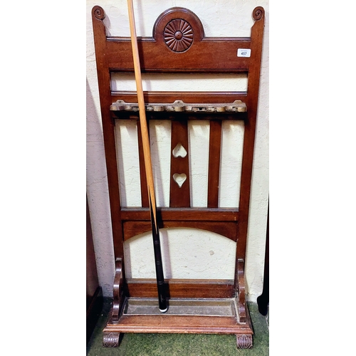 457 - Mahogany Snooker Cue Holder