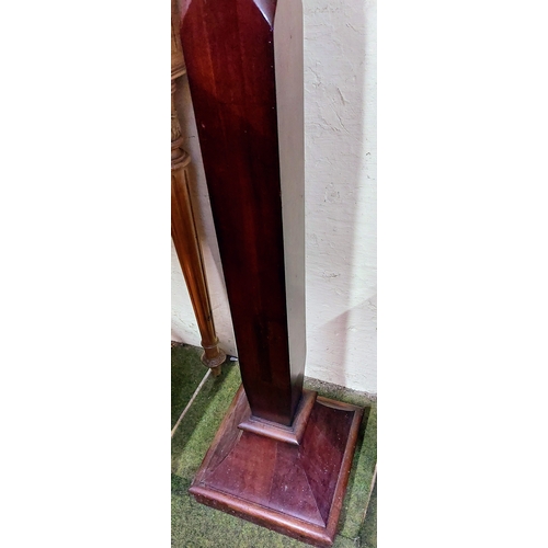 475 - Tall William IV Mahogany Torchere  - C. 137cm H