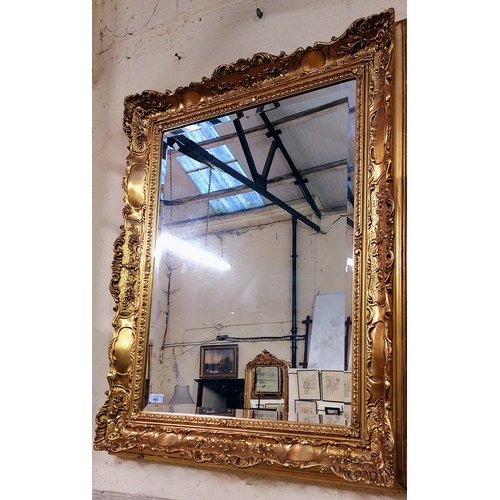 485 - Gilt Frame Bevelled Mirror - C. 79cm x 100cm