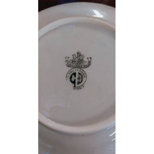 491 - Pair of Belleek Black Mark Side Plates