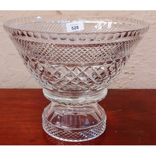 528 - Cut Glass Fruit / Punch Bowl - Possibly Waterford